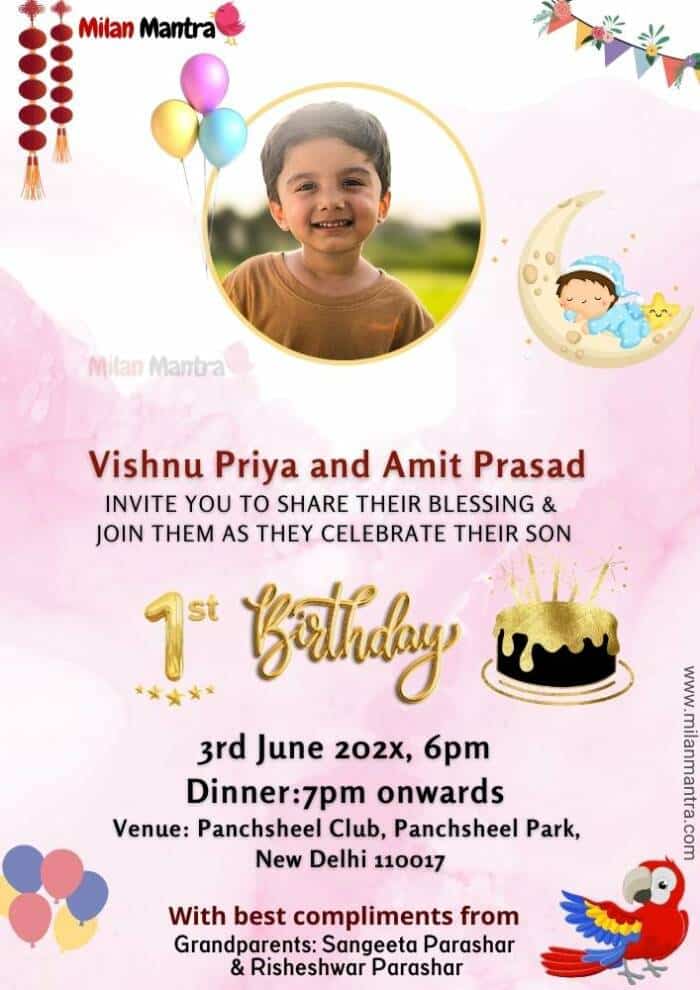 Unique Birthday Invitation Card For Download Huge Collection