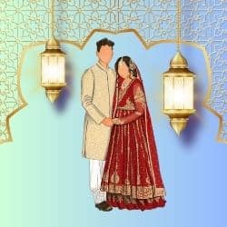 muslim wedding card category logo